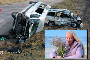 Paviešinti šiurpūs žinomos vokalo mokytojos A. Dambrauskienės avarijos vaizdai: paaiškėjo, kas nutiko