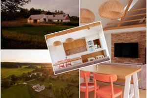 Naują šiuolaikišką namą pagal vietos papročius padalino į dvi dalis: gyvenamąją ir ūkinę 