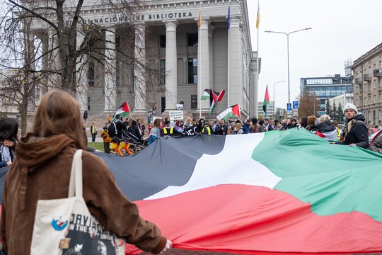 Vilniuje rengiama palestiniečių palaikymo akcija