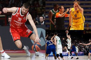 Pažymiai Eurolygos lietuviams: magiški Rokai, vėją kėlęs T. Sedekerskis ir strigęs E. Ulanovas