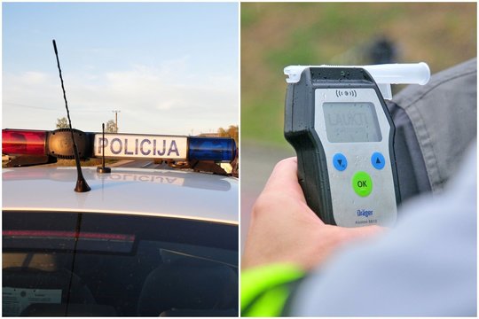 Magistralėje ties Vieviu girtas vairuotojas trenkėsi į kitą mašiną ir kelio atitvarus