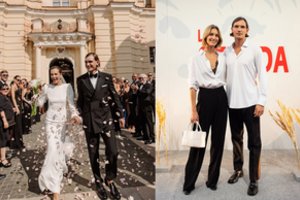 Modelis ir tinklaraščio „Kitchen Julie“ kūrėja Julija Vosylė su vyru Arnu laukia pirmagimio