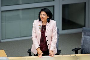 Lietuvoje viešinti S. Zurabišvili: Sakartvelas susiduria su egzistenciniu iššūkiu