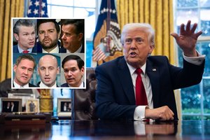 D. Trumpas pakeitė plokštelę dėl nutekinto pokalbio skandalo: spaudimas JAV administracijai auga net iš savų