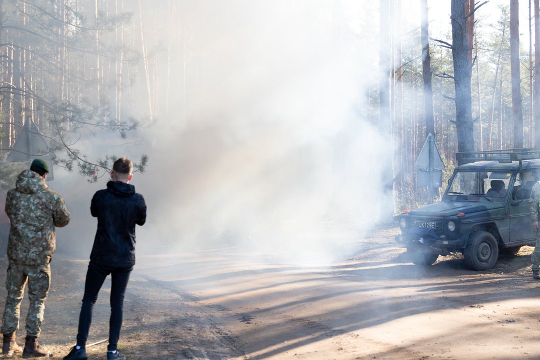Gelbėjimo operacija Pabradės poligone.<br>T.Bauro nuotr.