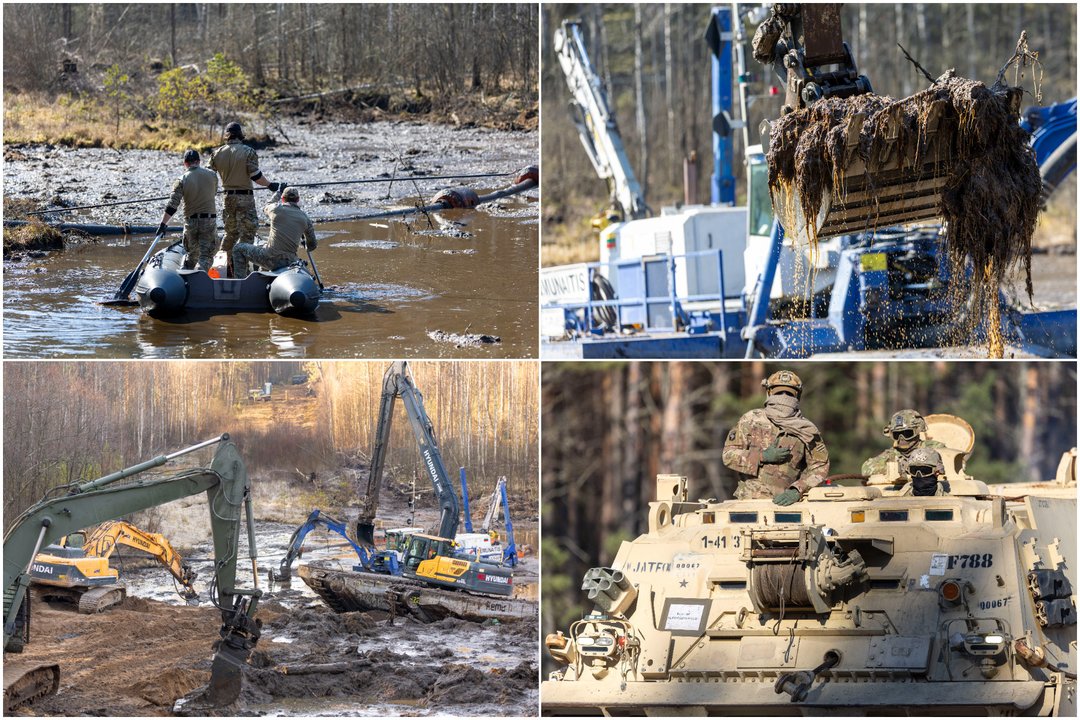 Gelbėjimo operacija Pabradėje. <br>KAM nuotr.