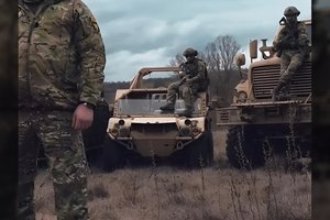 Ukrainoje pastebėta reta amerikietiška karinė technika