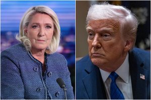 Nuteistos M. Le Pen stojo ginti ir Kremlius, ir D. Trumpas: palygino su savimi