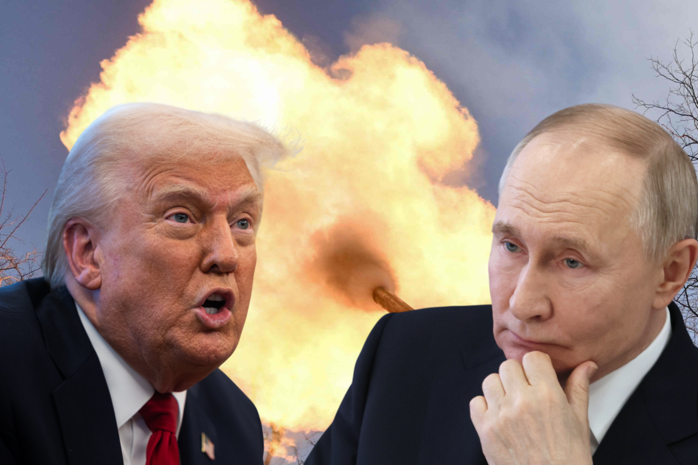 V. Putinas ir D. Trumpas.<br>Lrytas.lt koliažas.