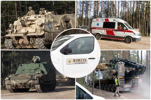 Lrytas iš Pabradės: iš poligono išvažiavo laidojimo bendrovės autobusas, buvo atvykę medikai