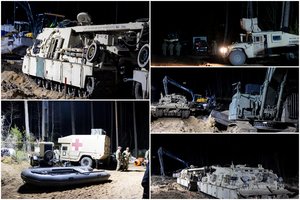 Kariuomenė parodė iš pelkės ištrauktą „M88“ šarvuotį: vaizdai – tiesiai iš Pabradės
