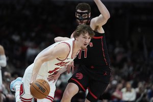 Nesuvaldomas: rekordinis M. Buzelis padėjo „Bulls“ užsitikrinti vietą NBA įkrintamosiose