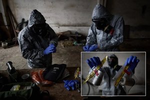 Rusai vėl demonstruoja žiaurumą: pradėjo naudoti užtaisus, kuriuose yra pavojingų cheminių medžiagų