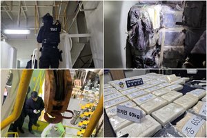 Pietų Korėjoje po Norvegijos vėliava plaukusiame laive rastas rekordinis kokaino kiekis