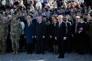 Išlydint JAV karius – jautrūs G. Nausėdos žodžiai: „Tai yra geriausias įrodymas, kas yra NATO“