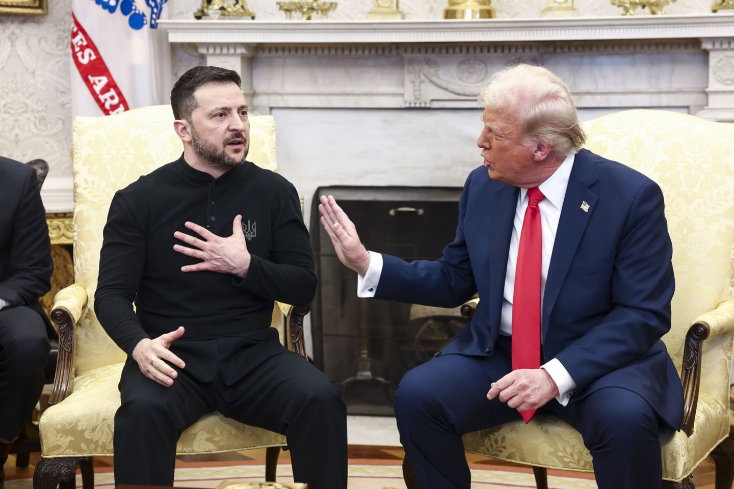 V. Zelenskio ir D. Trumpo susitikimas.<br>EPA-ELTA nuotr.