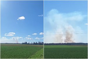 Lietuvos pasienyje – iš tolo matomi dūmų kamuoliai