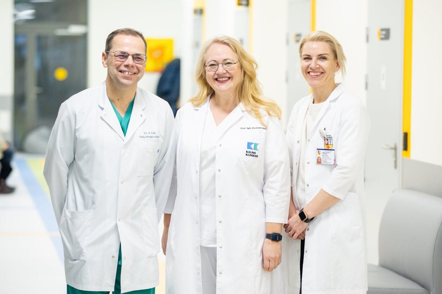 A. Kilda, E. Machtejevienė, A. Lukošiūtė-Urbonienė.<br>Kauno klinikų nuotr.