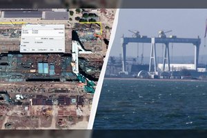 Palydovinė žvalgyba: Rusija stato didžiulį naują Juodosios jūros flagmaną