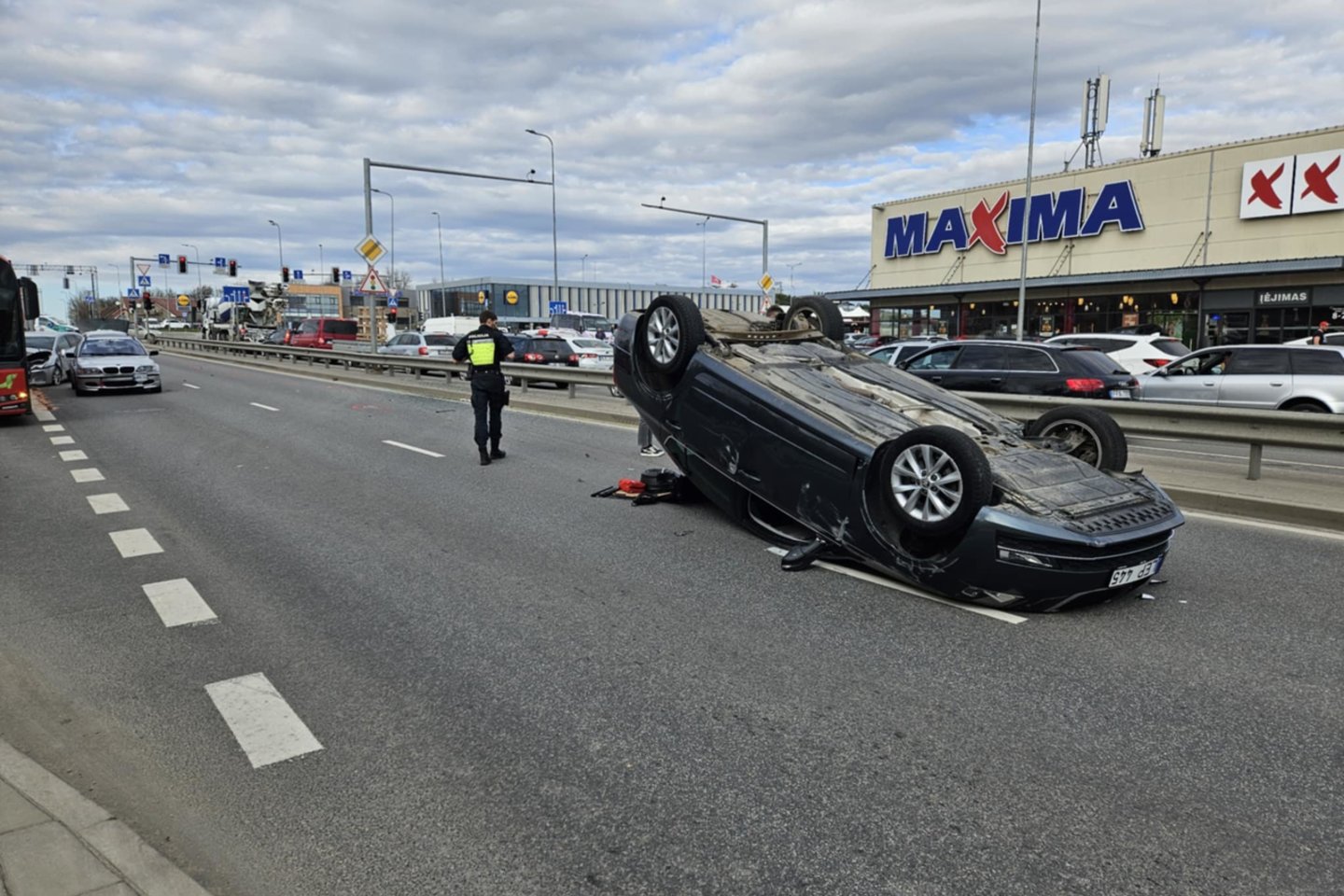 Avaarija Vilniuje<br>T.Bauro nuotr.