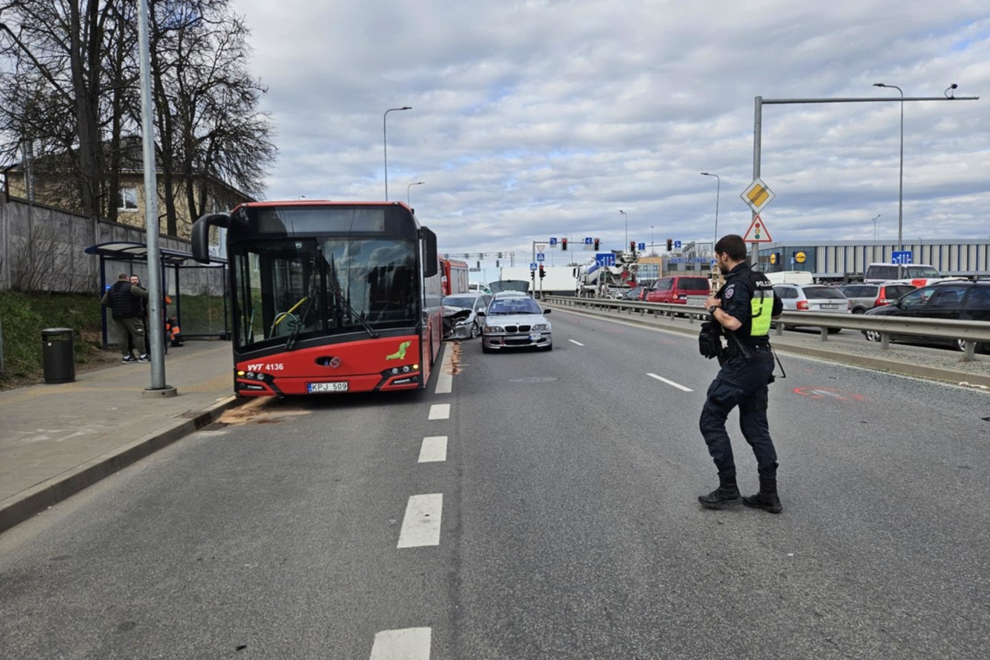 Avaarija Vilniuje<br>T.Bauro nuotr.