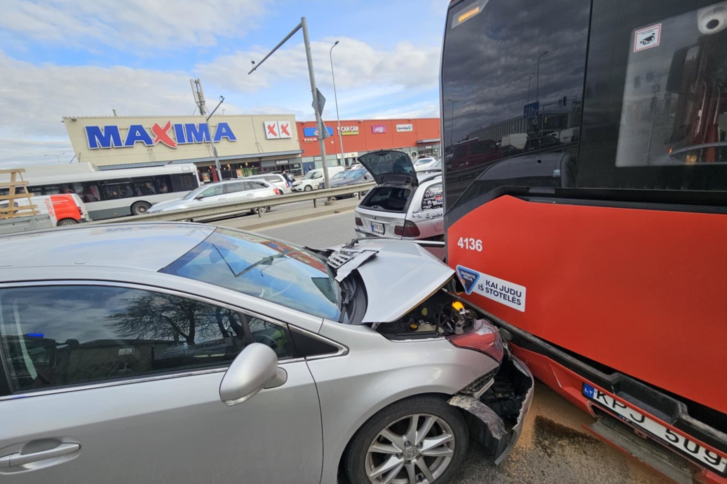 Avaarija Vilniuje<br>T.Bauro nuotr.