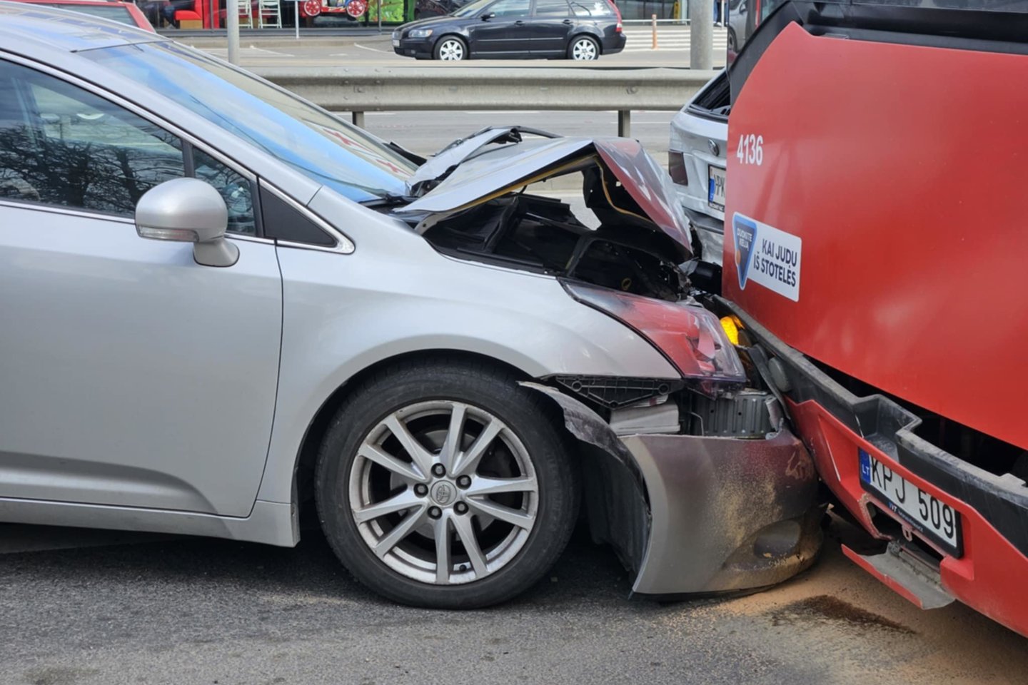 Avaarija Vilniuje<br>T.Bauro nuotr.