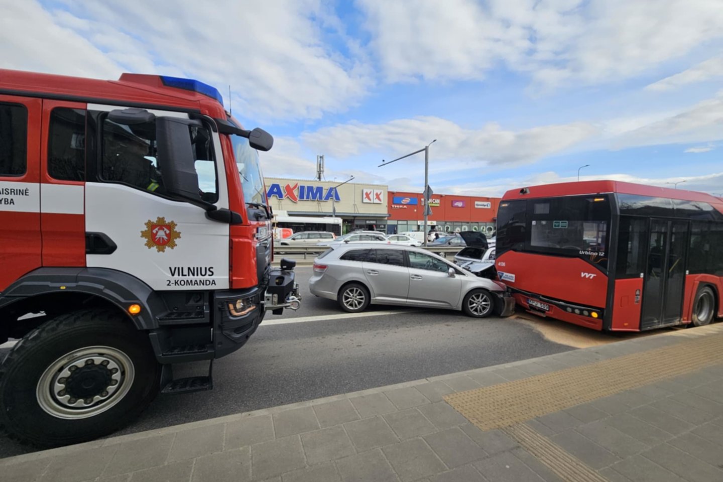Avaarija Vilniuje<br>T.Bauro nuotr.