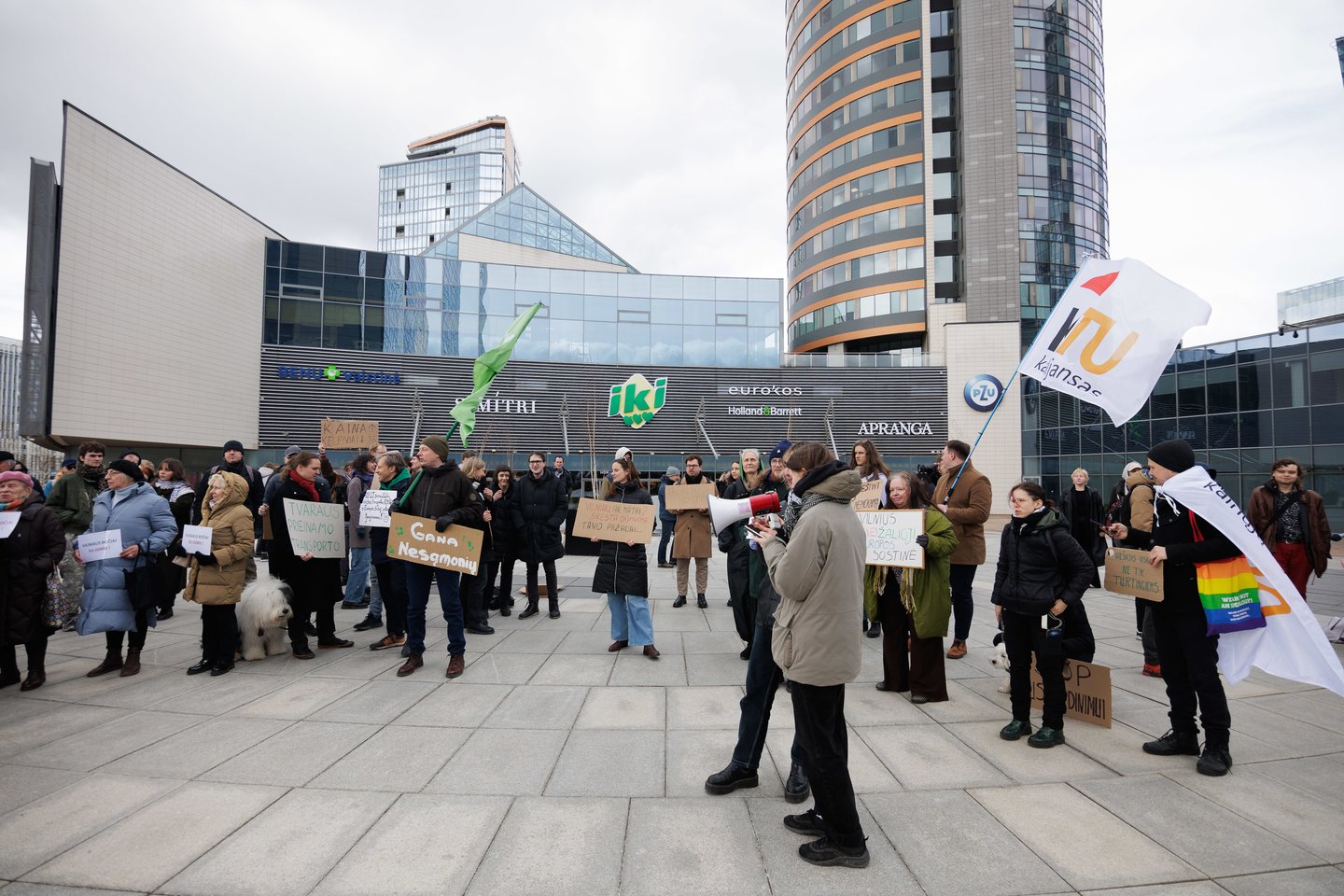 Protestas vilniuje.<br> V.Skaraičio nuotr.