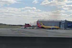 Šalia Vilniaus oro uosto kilo gaisras