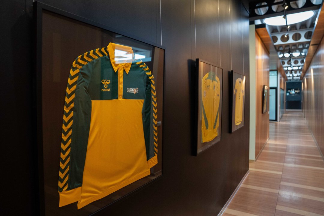 Pirmadienį Kaune buvo pristatytas naujasis Lietuvos futbolo federacijos (LFF) biuras.<br>G.Bitvinsko nuotr.