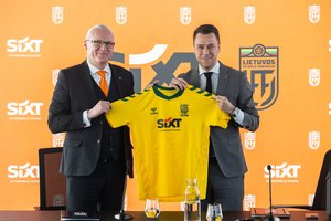 Pasirašyta bendradarbiavimo sutartis tarp LFF bei automobilių nuomos kompanijos SIXT