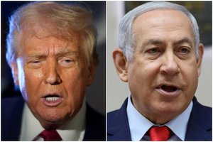 Atšaukta B. Netanyahu ir D. Trumpo spaudos konferencija