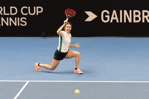 Lietuvos tenisininkės apmaudžiai nusileido Slovėnijos rinktinei