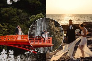 Politikas Arūnas Valinskas jaunesnysis paviešino pasakiškas vestuvių Japonijoje nuotraukas