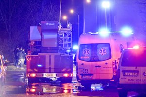 Panevėžyje per daugiabučiame name kilusį gaisrą žuvo žmogus