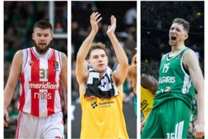 Pažymiai Eurolygos lietuviams: nedidelė R. Jokubaičio bei L. Biručio paguoda ir galimybėmis nepasinaudojęs R. Giedraitis