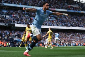 „Manchester City“ ekipa atsiliko dviem įvarčiais, tačiau sugebėjo sutriuškinti „Palace“ futbolininkus