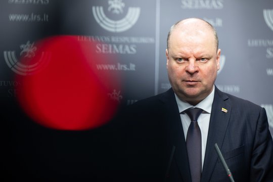 Seime – jautrus gestas Ukrainai ir S. Skvernelio klausimas