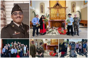 Amerikos lietuviai pagerbė Pabradėje žuvusio kario iš Kalifornijos atminimą: šeimai įteikė jautrias dovanas