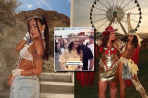 Festivalyje „Coachella“ šėlusi Karolina Meschino užfiksuota šalia pasaulinio lygio žvaigždės