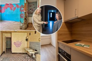 Apleistą bendrabučio aukštą prikėlė naujam gyvenimui: dabar čia 17 modernių butų