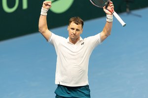 Kartvelą nugalėjęs R. Berankis pateko į „Challenger“ turnyro ketvirtfinalį
