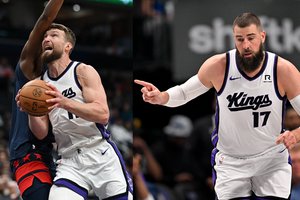Žūtbūtiniame mūšyje – bedantė „Kings“: D. Sabonis ir J. Valančiūnas jau gali planuoti atostogas