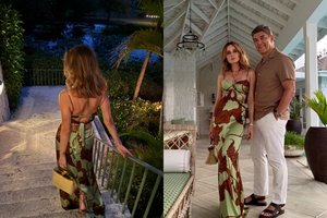 Egzotiškame krašte atostogaujanti A. Valentaitė su vyru leidosi į romantišką pasimatymą: užbūrė elegancija