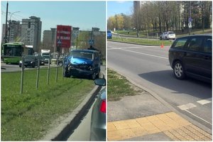 Smarkus susidūrimas Kaune: į gydymo įstaigą išgabentas vaikas