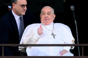 Popiežius Didįjį ketvirtadienį apsilankė kalėjime Romoje