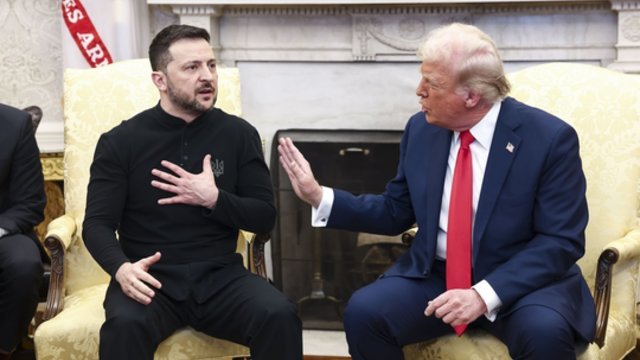 D. Trumpas nelaiko savęs V. Zelenskio gerbėju: nesidžiaugiu juo