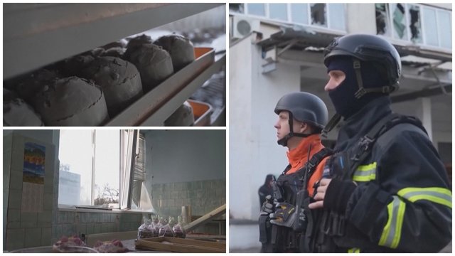 Rusų raketos pataikė į vietinę Ukrainos kepyklą: Velykų pyragus padengė pelenų sluoksnis
