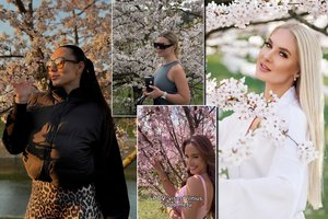 Sakurų grožio nepraleido žinomos moterys: pritrenkiančiais kadrais pasidalijo ir V. Siegel